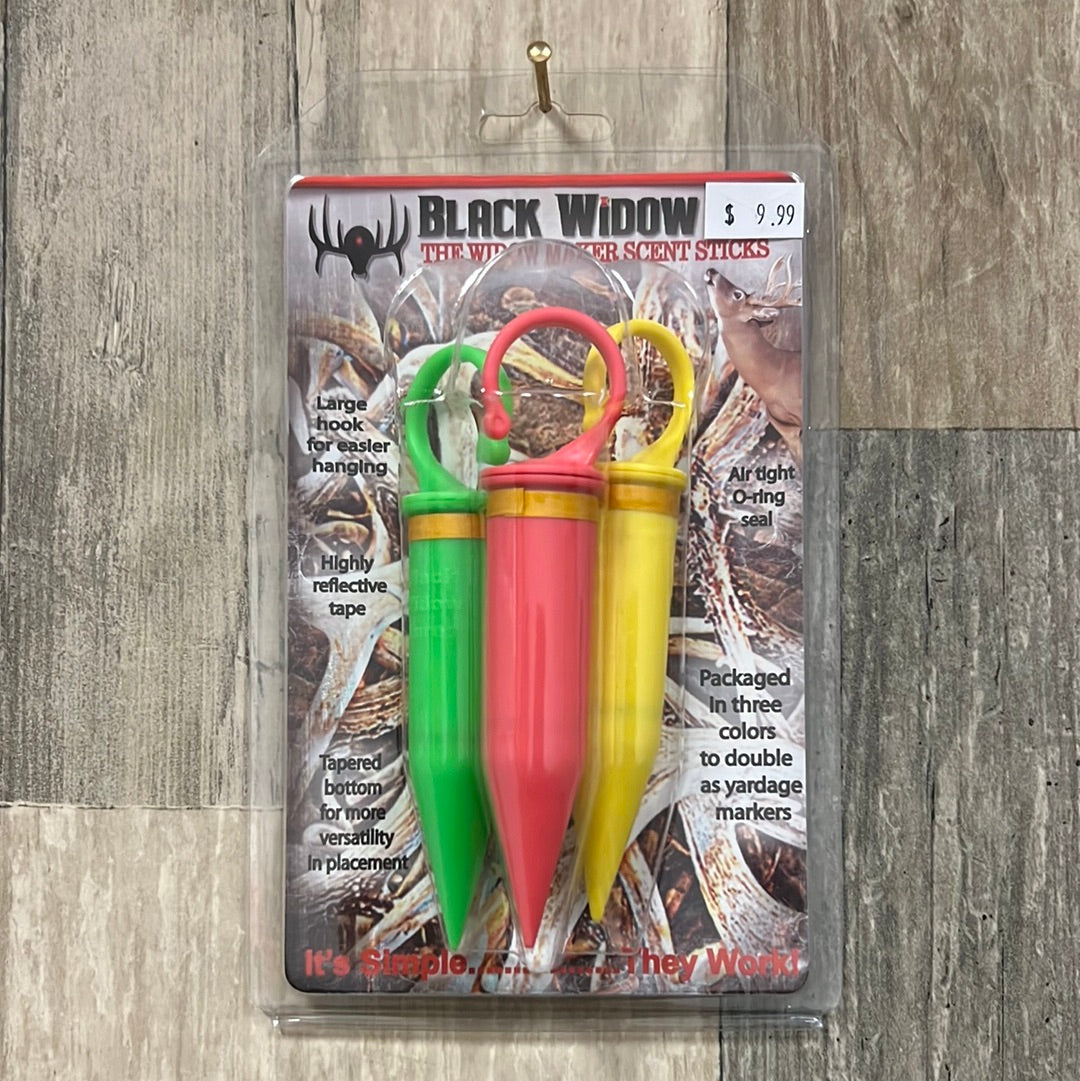 Black Widow Deer Lures A0144 Widow Maker Scent Sticks 3pk., Scent – Low  Country Outdoors LLC