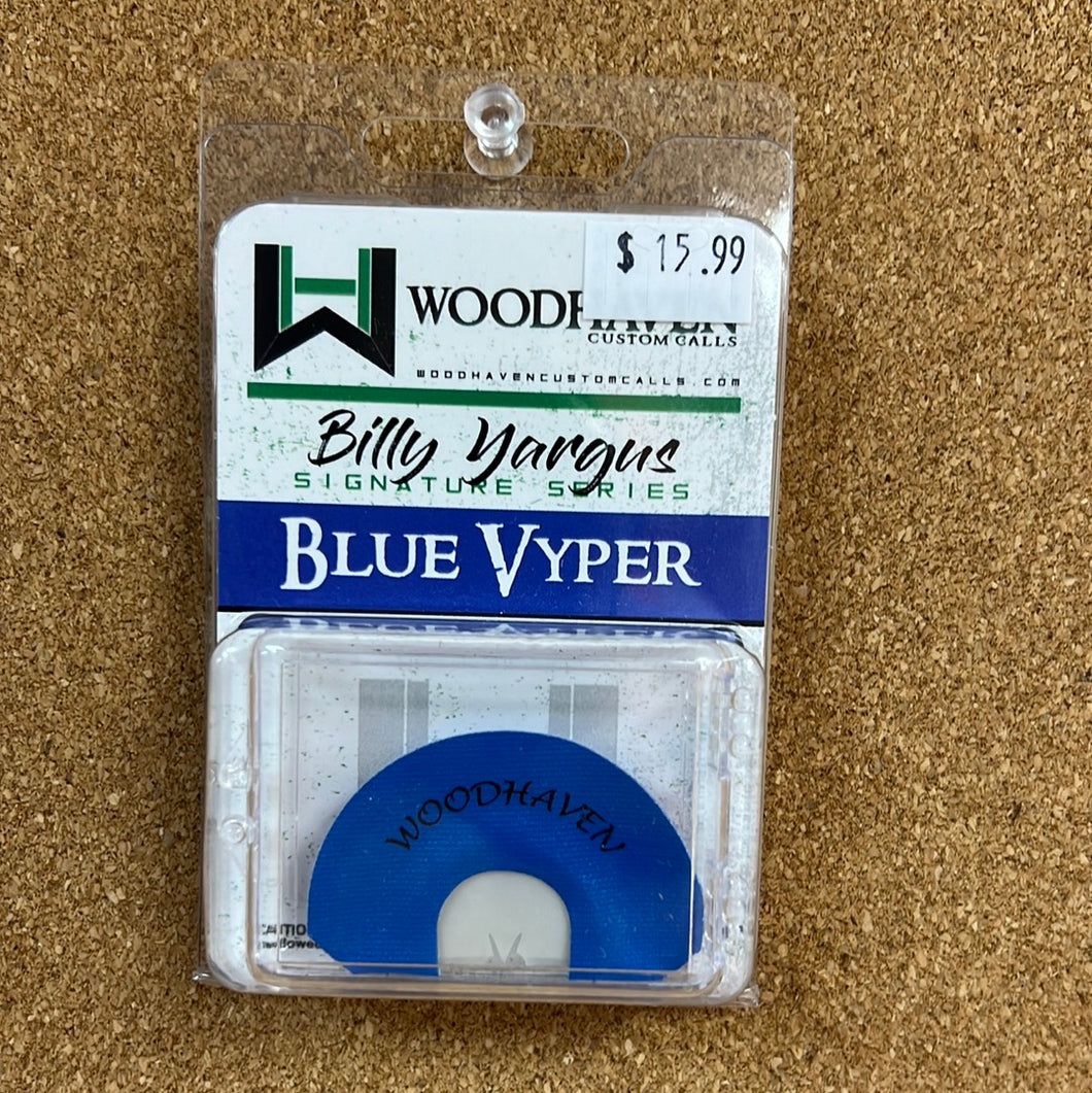 WoodHaven Turkey Mouth Call- Blue Vyper