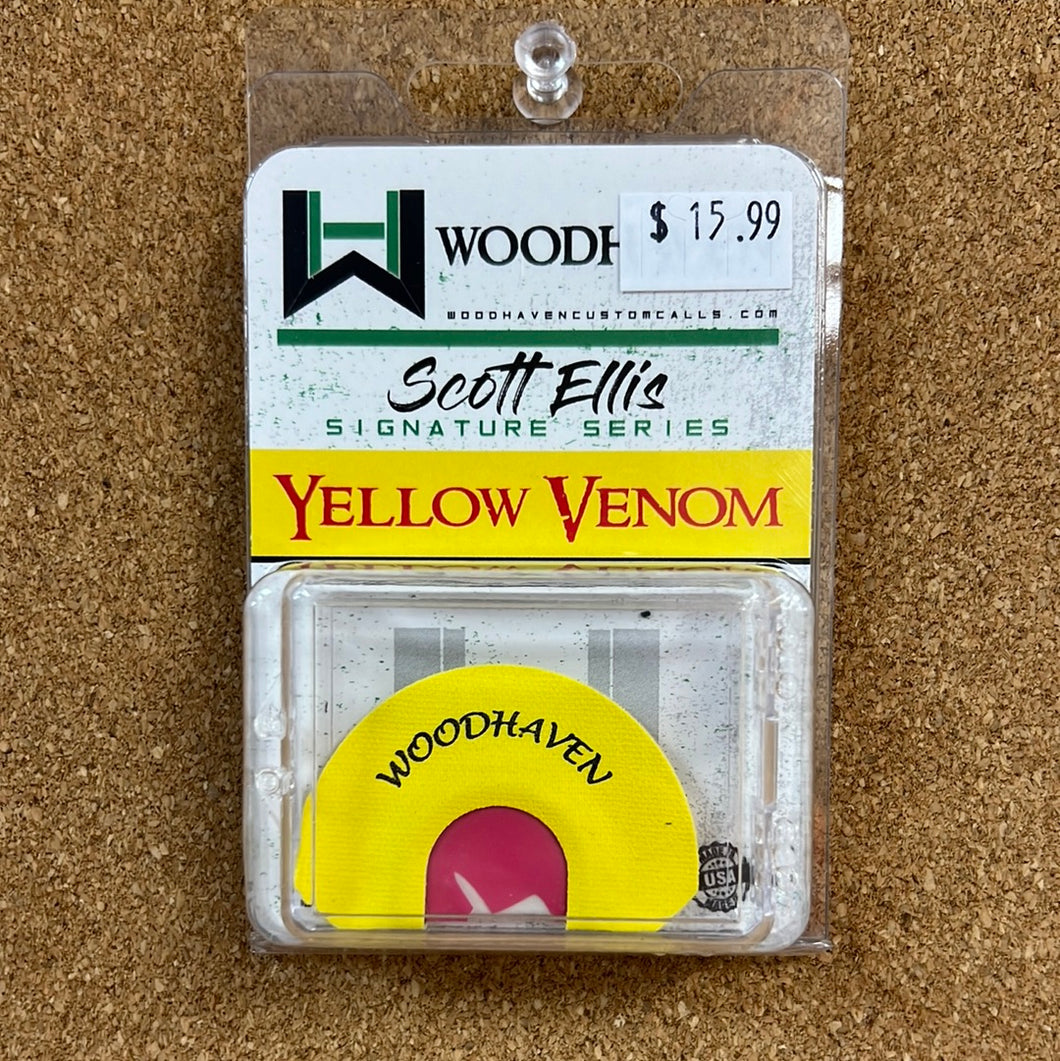 WoodHaven Turkey Mouth Call- Yellow Venom