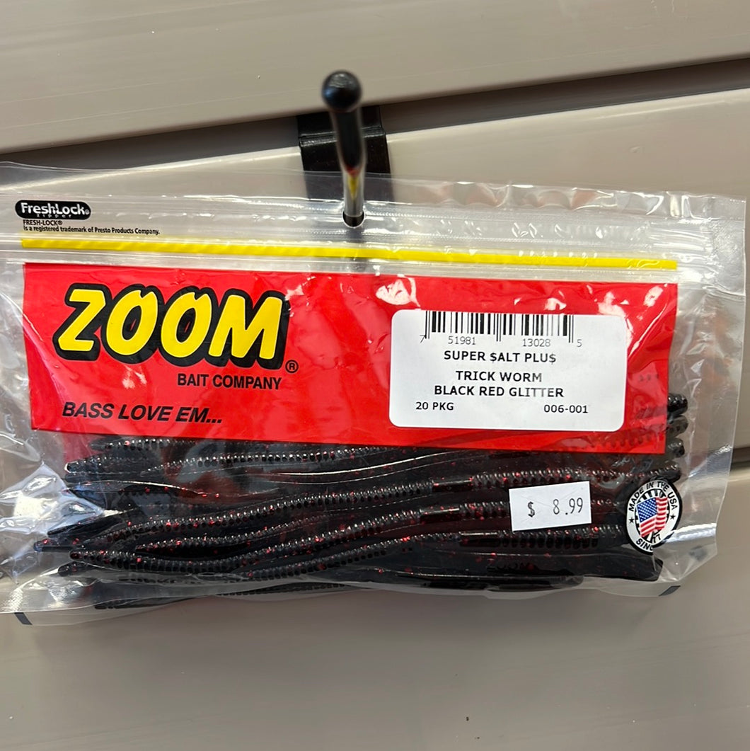 Zoom U-Tale 6'' Black Red Glitter 20pk