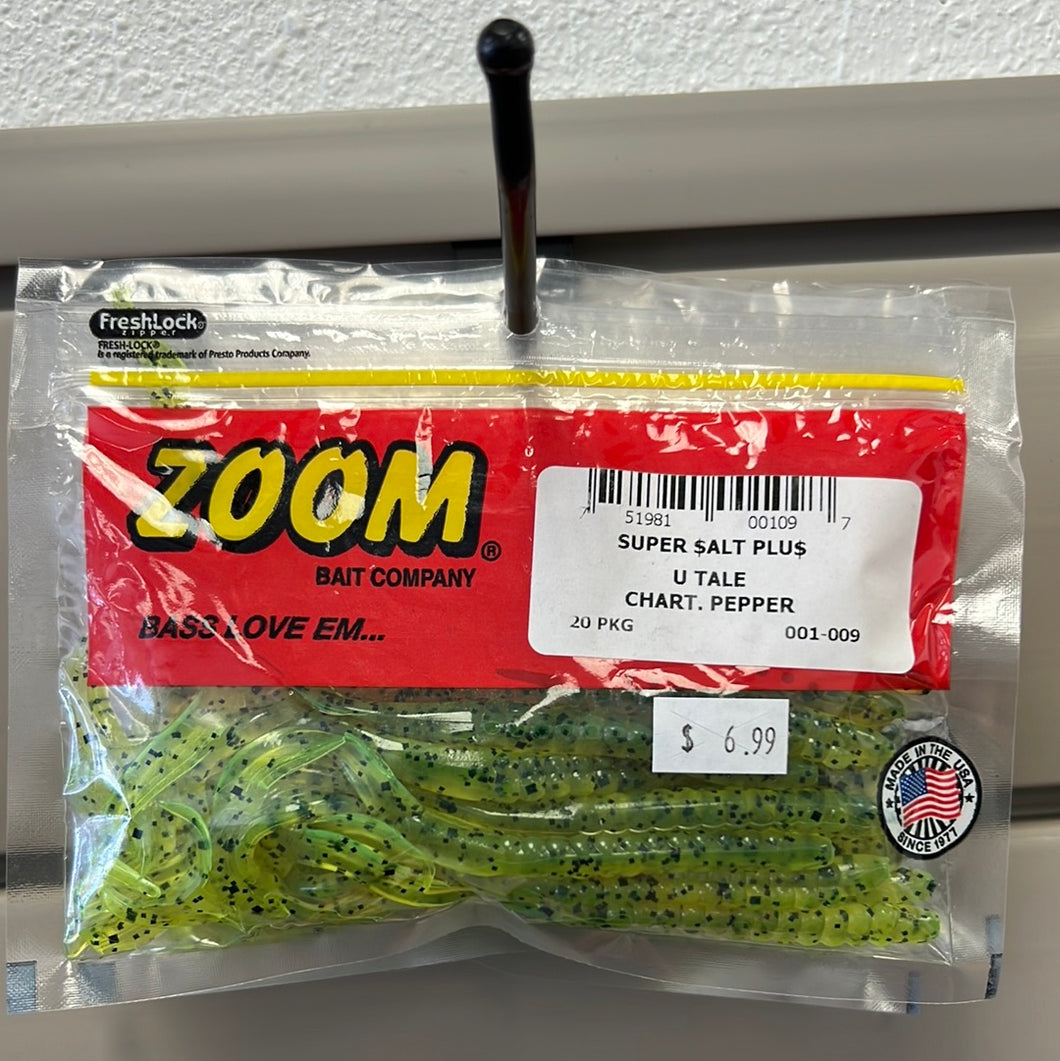 Zoom U-Tale 6'' Chartreuse Pepper 20pk