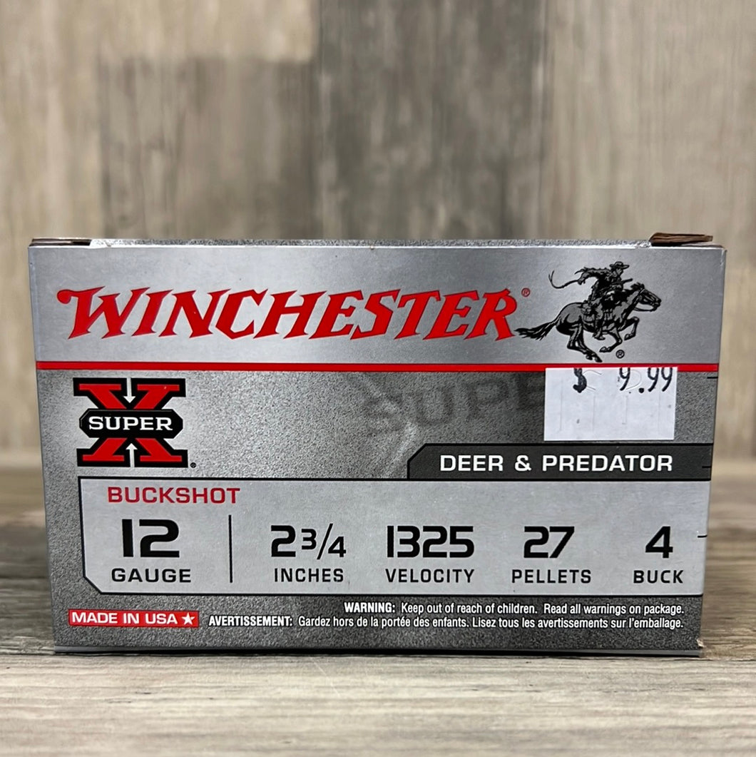 Winchester Super-X 12 ga, 2-3/4 in, 4B, 27