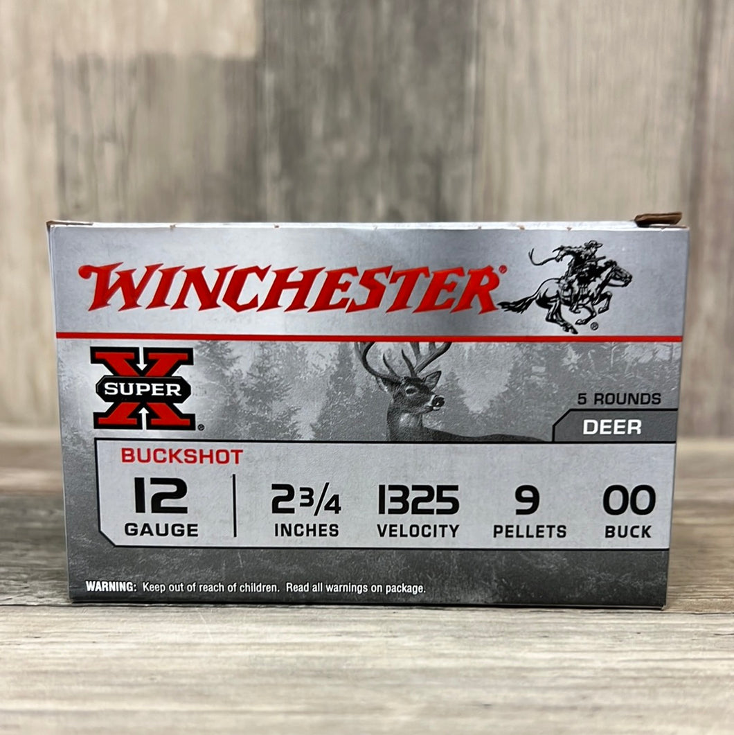 Winchester Super-X 12 Ga, 2-3/4 in, 00B, 9