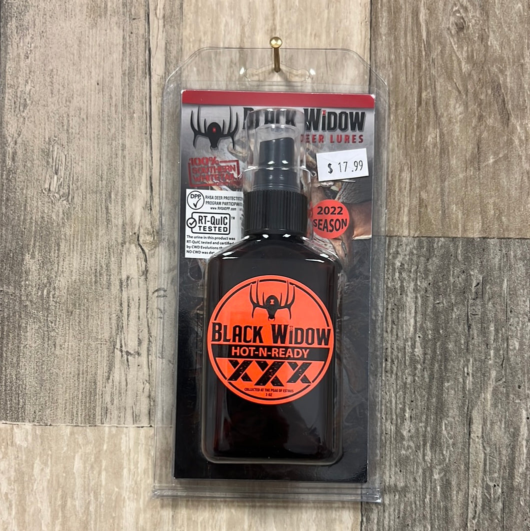 Black Widow Deer Lures R0168 Red Label Southern, Hot-N-Ready XXX