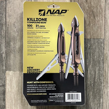 Load image into Gallery viewer, New Archery Products 60-812 Killzone Maxx 100 Gr 2 3/8&quot; COC
