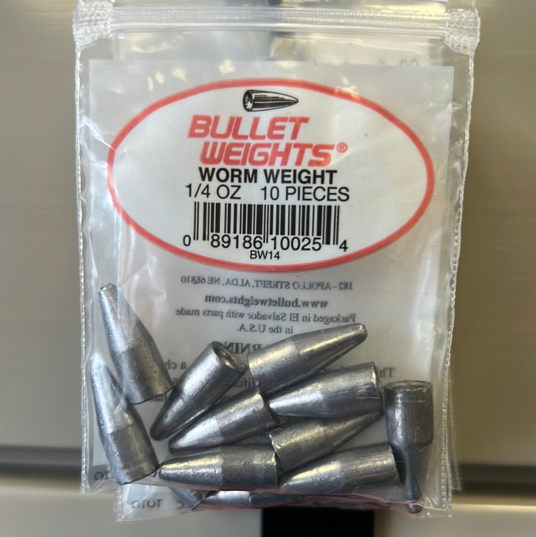 Bullet Weight Slip Sinker 1/4oz 10pk