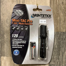 Load image into Gallery viewer, Nightstick MT-210 Aluminum Mini-TAC Pro Flashlight - Black - 1 AA
