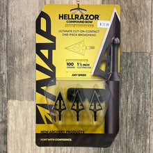 Load image into Gallery viewer, New Archery Products 60-410 Hellrazor 100Gr Broadhead 3Pk
