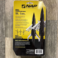 Load image into Gallery viewer, New Archery Products NAP-60-DK100 Dark Knight 100 Broadhead (3-Pack)

